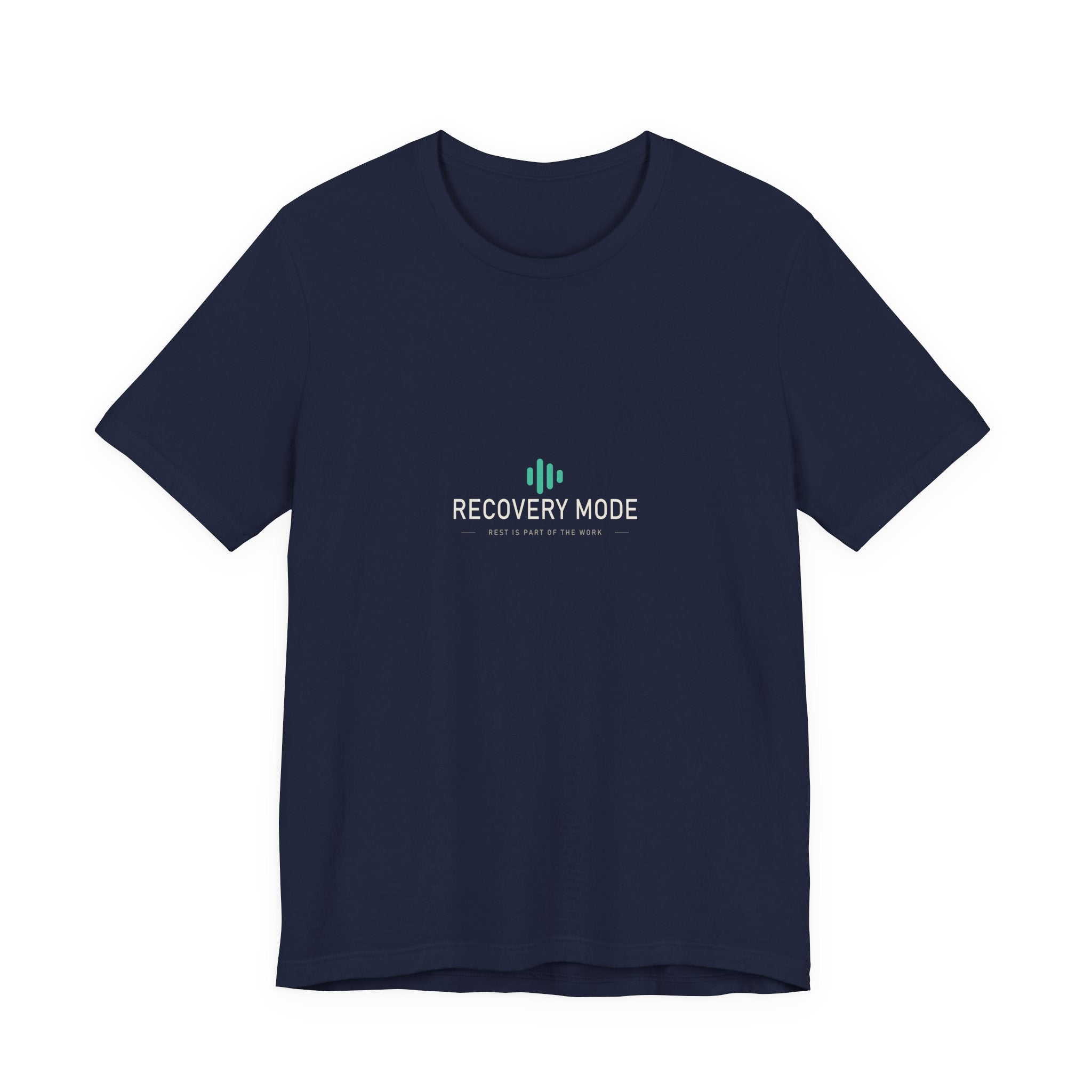 Recovery Mode: ON graphic tee — worn lifestyle photo