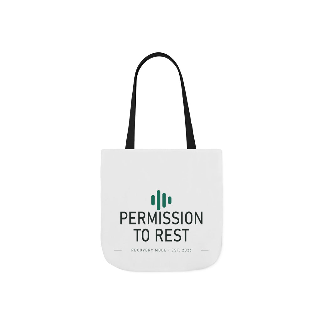 Permission to Rest canvas tote bag