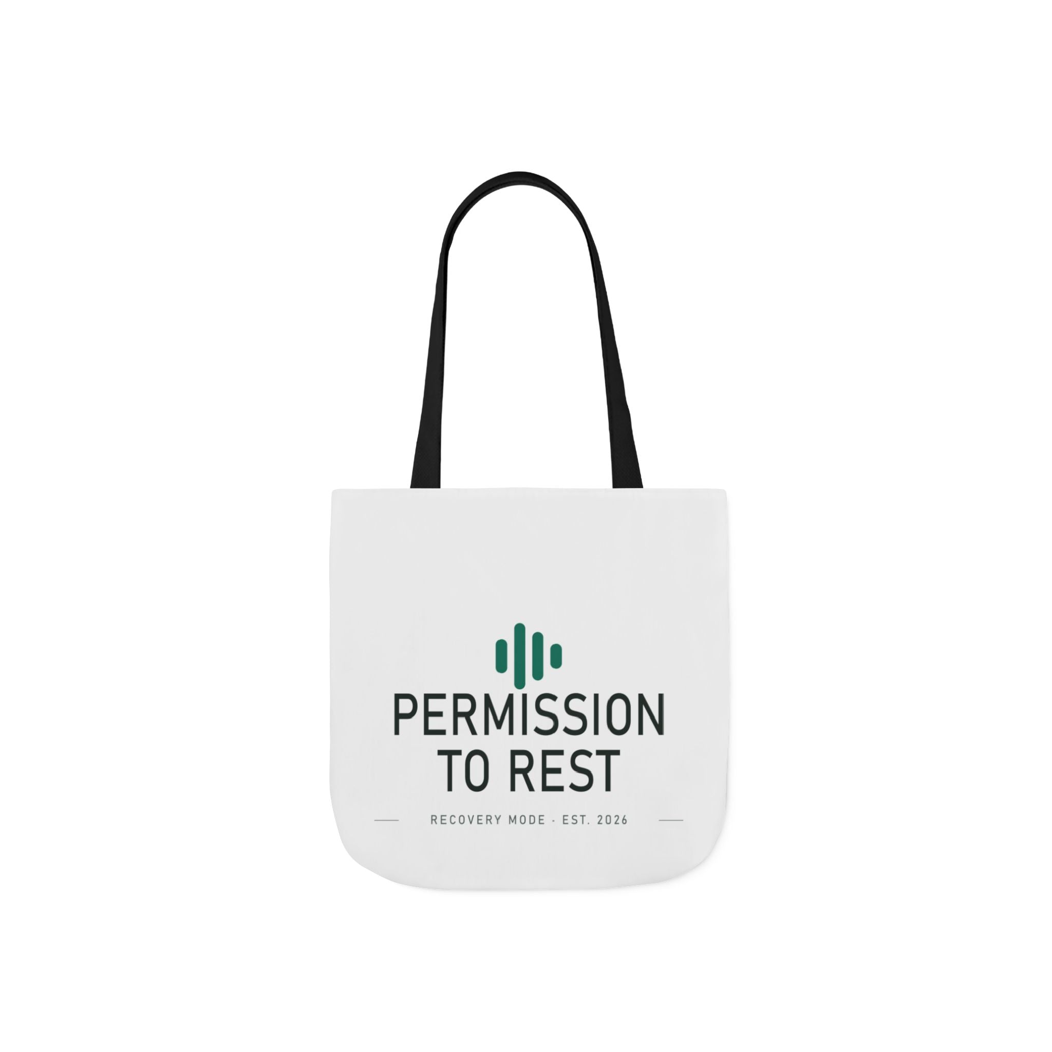Permission to Rest canvas tote bag