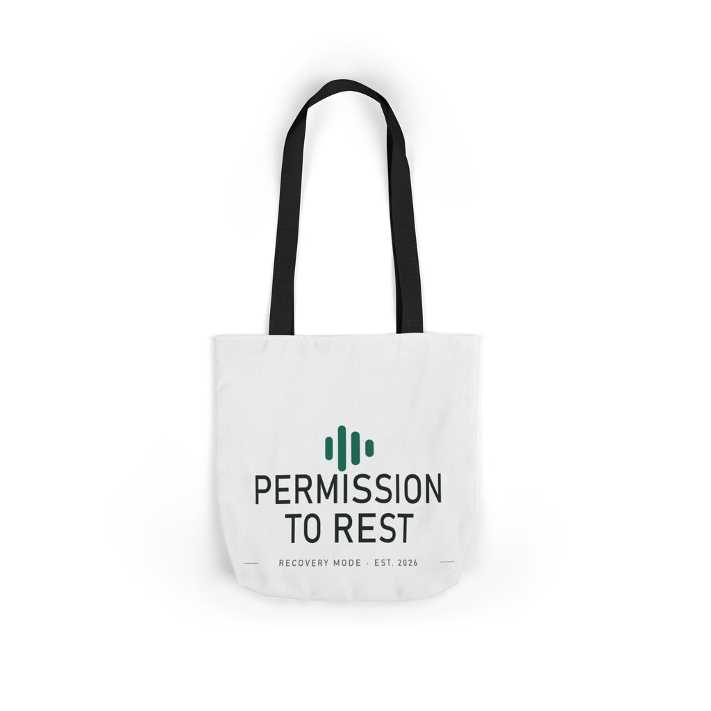 Permission to Rest — Recovery Canvas Tote